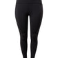 Reebok Women's Lux High Waisted Full Leggings Black Size 3X