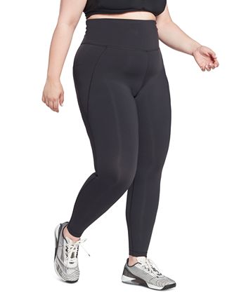 Reebok Women's Lux High Waisted Full Leggings Black Size 3X