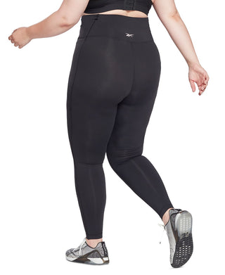 Reebok Women's Lux High Waisted Full Leggings Black Size 3X