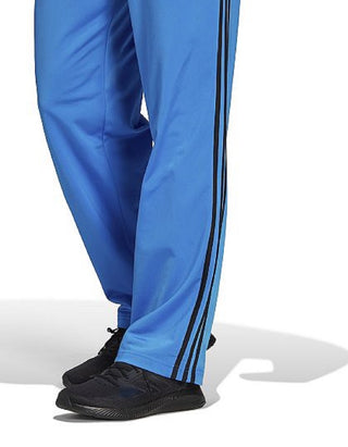 adidas Men's Primegreen Essentials Warm Up Open Hem 3 Stripes Track Pants Blue Size XX-Large