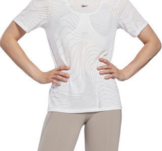 Reebok Women's Burnout T-Shirt White Size Medium