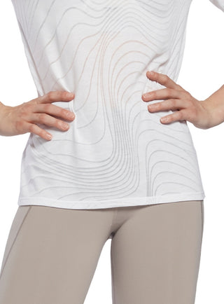 Reebok Women's Burnout T-Shirt White Size X-Small