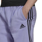 adidas Men's 3 Stripes 10 Fleece Shorts Purple Size XX-Large