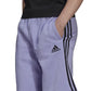 adidas Men's 3 Stripes 10 Fleece Shorts Purple Size Small