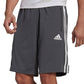 adidas Men's Primeblue Designed 2 Move 10 3 Stripes Shorts Gray Size Small