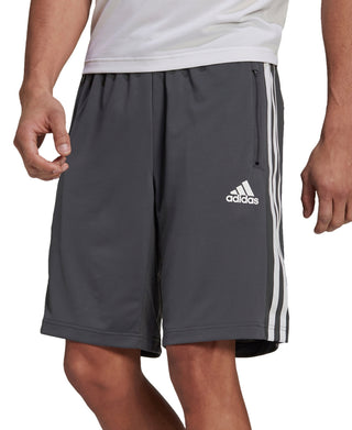 adidas Men's Primeblue Designed 2 Move 10 3 Stripes Shorts Gray Size Small