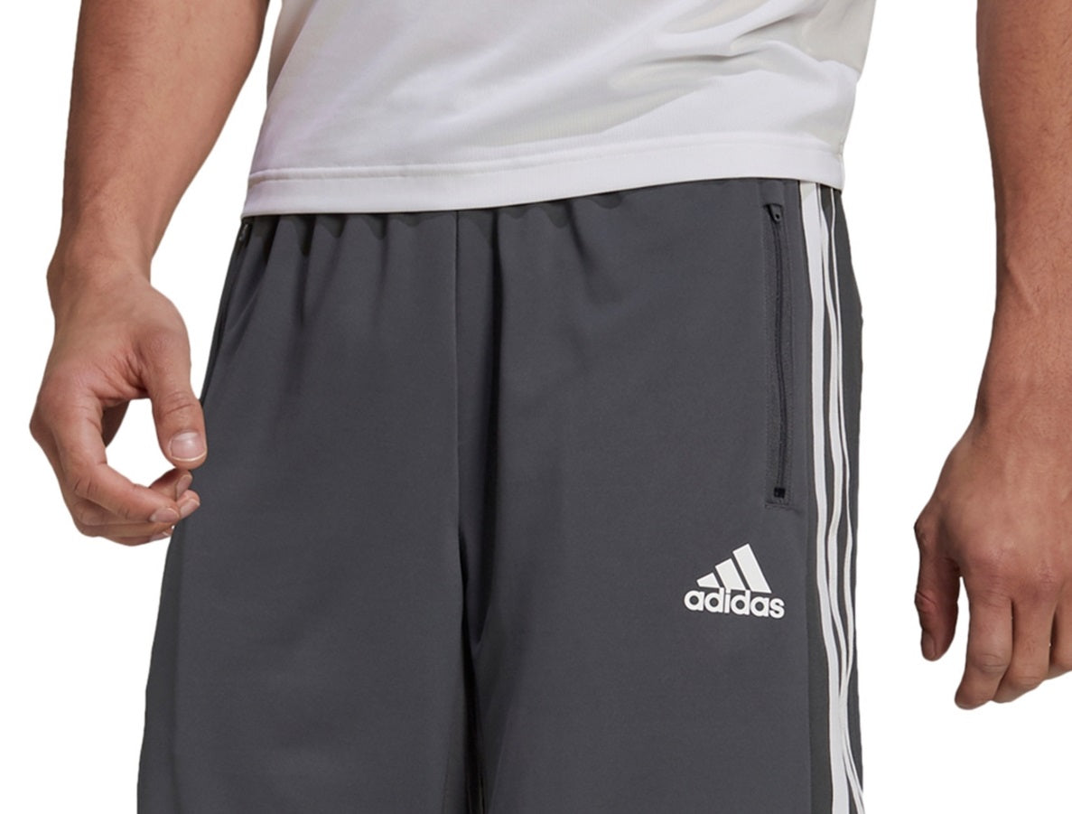 adidas Men's Primeblue Designed 2 Move 10 3 Stripes Shorts Gray Size Small