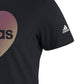adidas Women's Cotton Badge Of Sport Logo Graphic T-Shirt Black Size Medium