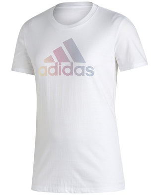 adidas Women's Badge Of Sports Cotton Logo T-Shirt White Size X-Large