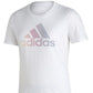adidas Women's Badge Of Sports Cotton Logo T-Shirt White Size X-Large