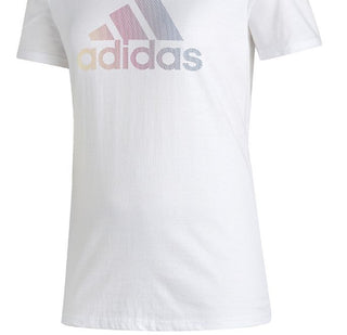 adidas Women's Badge Of Sports Cotton Logo T-Shirt White Size X-Large