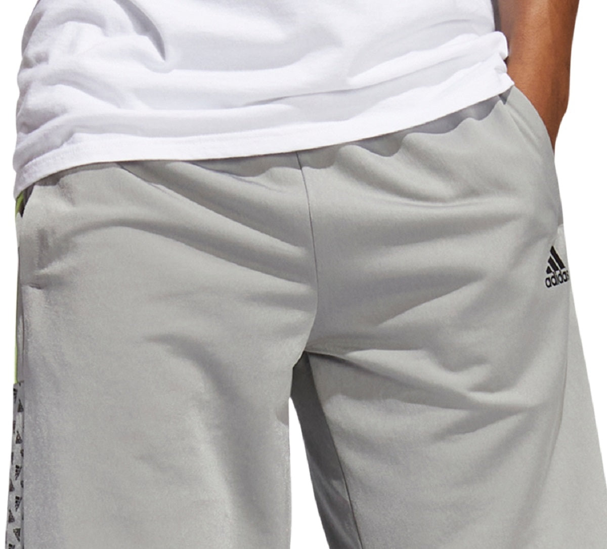 adidas Men's Badge Of Sport Regular Fit Tricot 10 Shorts Gray Size X-Large