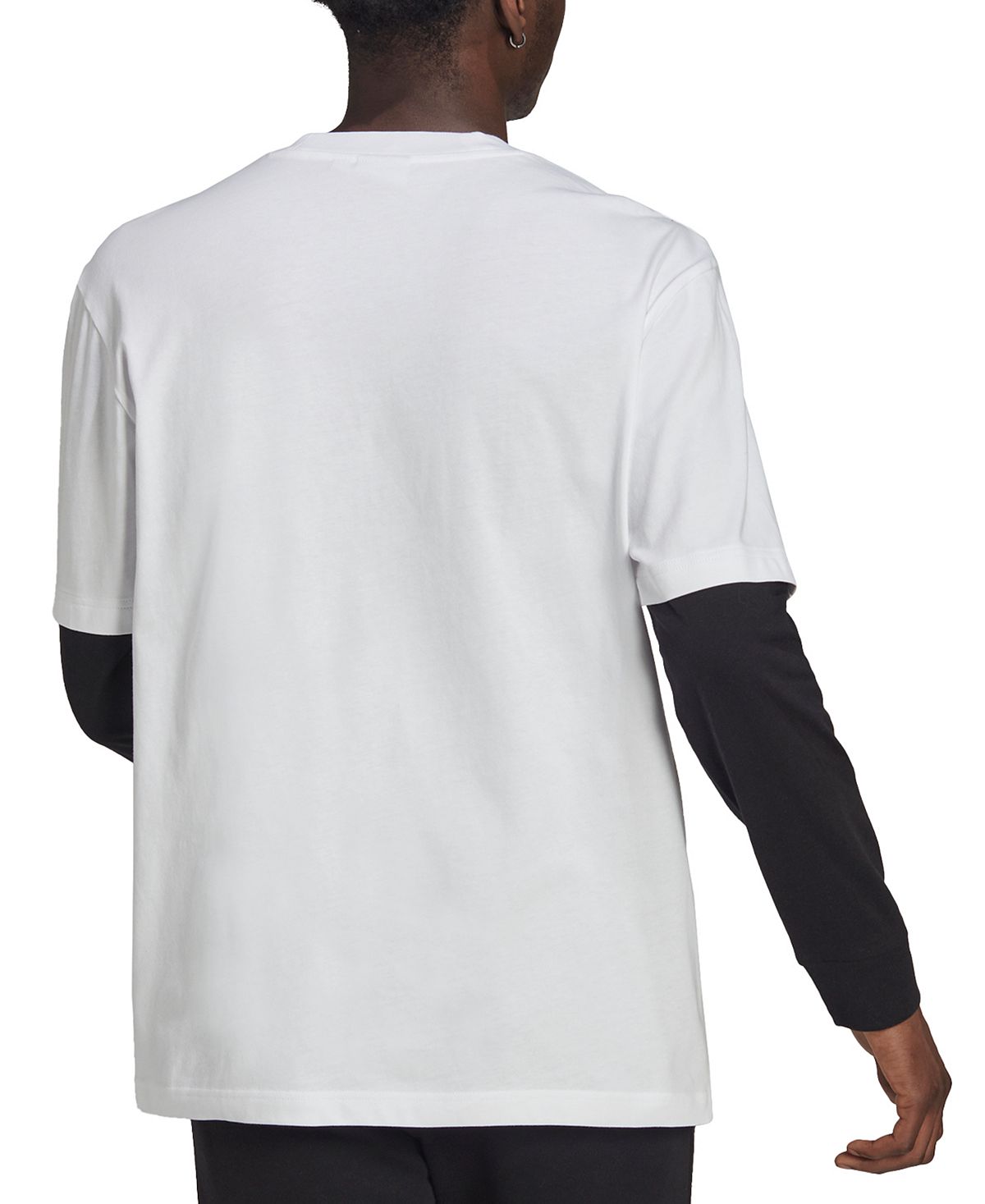 Adidas Men's Trefoil Long Sleeve Tee White Size Medium