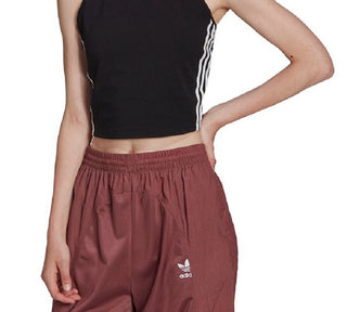 adidas Women's Halter Neck Crop Tank Top Black Size Large