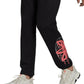 adidas Men's Behind The Tefoil Regular Fit Logo Print Fleece Sweatpants Black Size X-Large