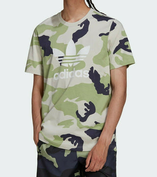 adidas Men's Camouflage Graphic Tee Gray Size Medium