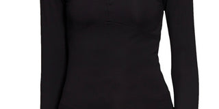 adidas Women's Hyperglam Quarter Zip Top Black Size X-Small