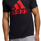 adidas Men's Badge Of Sports Logo Graphic T-Shirt Black Size Small