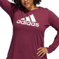 adidas Women's Badge Of Sports Cotton Logo Top Red Size 4X