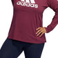 adidas Women's Badge Of Sports Cotton Logo Top Red Size 4X