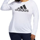 adidas Women's Badge Of Sports Cotton Logo Top White Size 1X