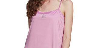 adidas Women's Stretch Satin Slipdress Purple Size Large