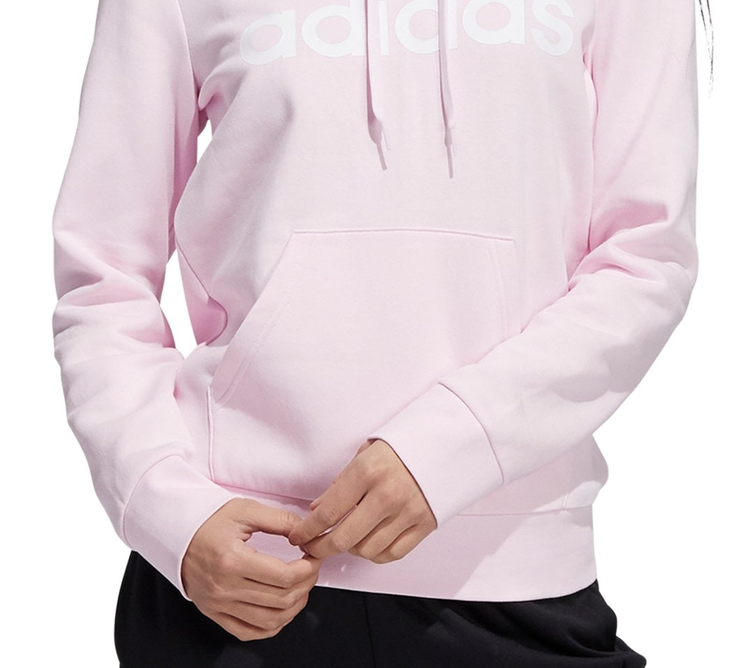 adidas Women's Logo Hoodie Pink Size Large