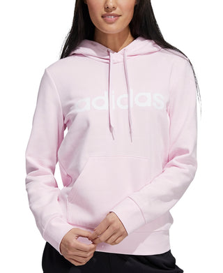 adidas Women's Logo Hoodie Pink Size Large
