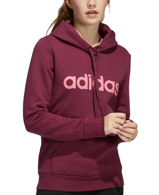 adidas Women's Logo Hoodie Red Size Medium