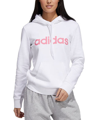 adidas Women's Logo Hoodie White Size Medium