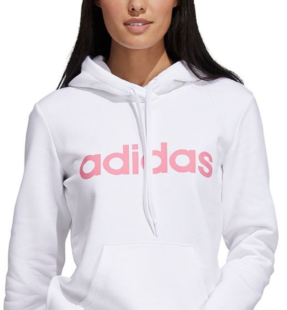 adidas Women's Logo Hoodie White Size Medium