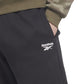 Reebok Men's Identity Slim Fit Logo Print Fleece Shorts Black Size Small
