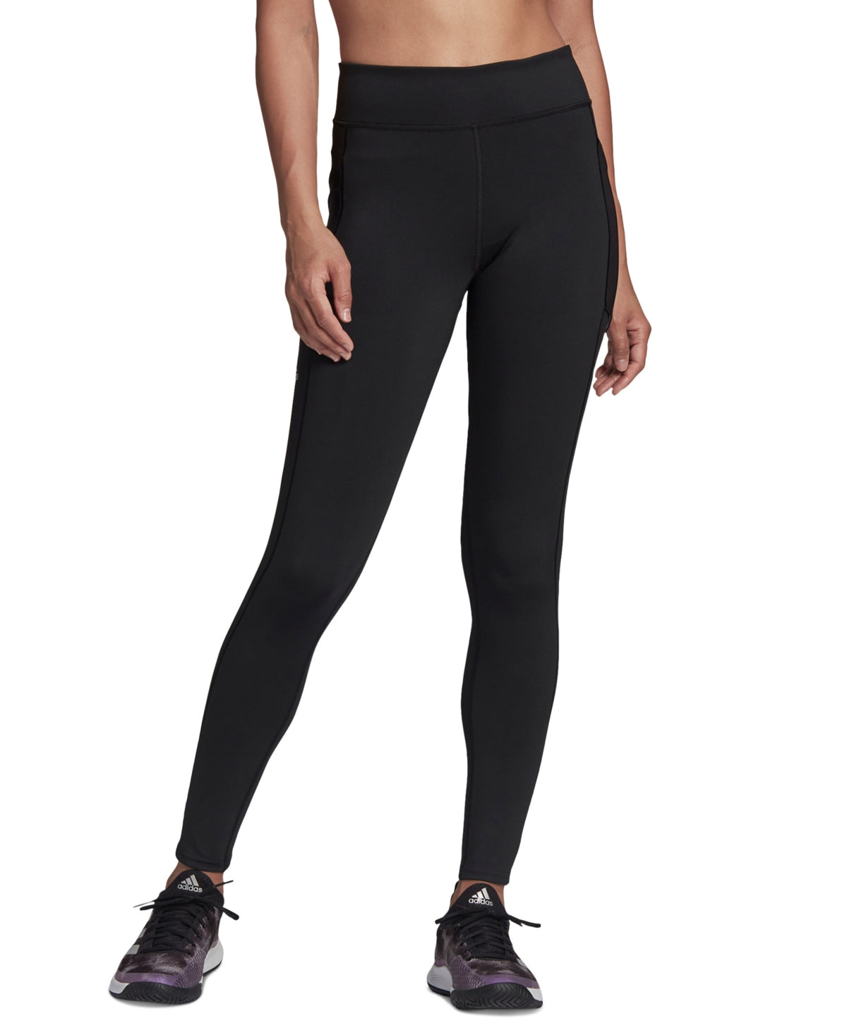 adidas Women's Aeroready Tennis Match Full Length Leggings Black Size X-Large