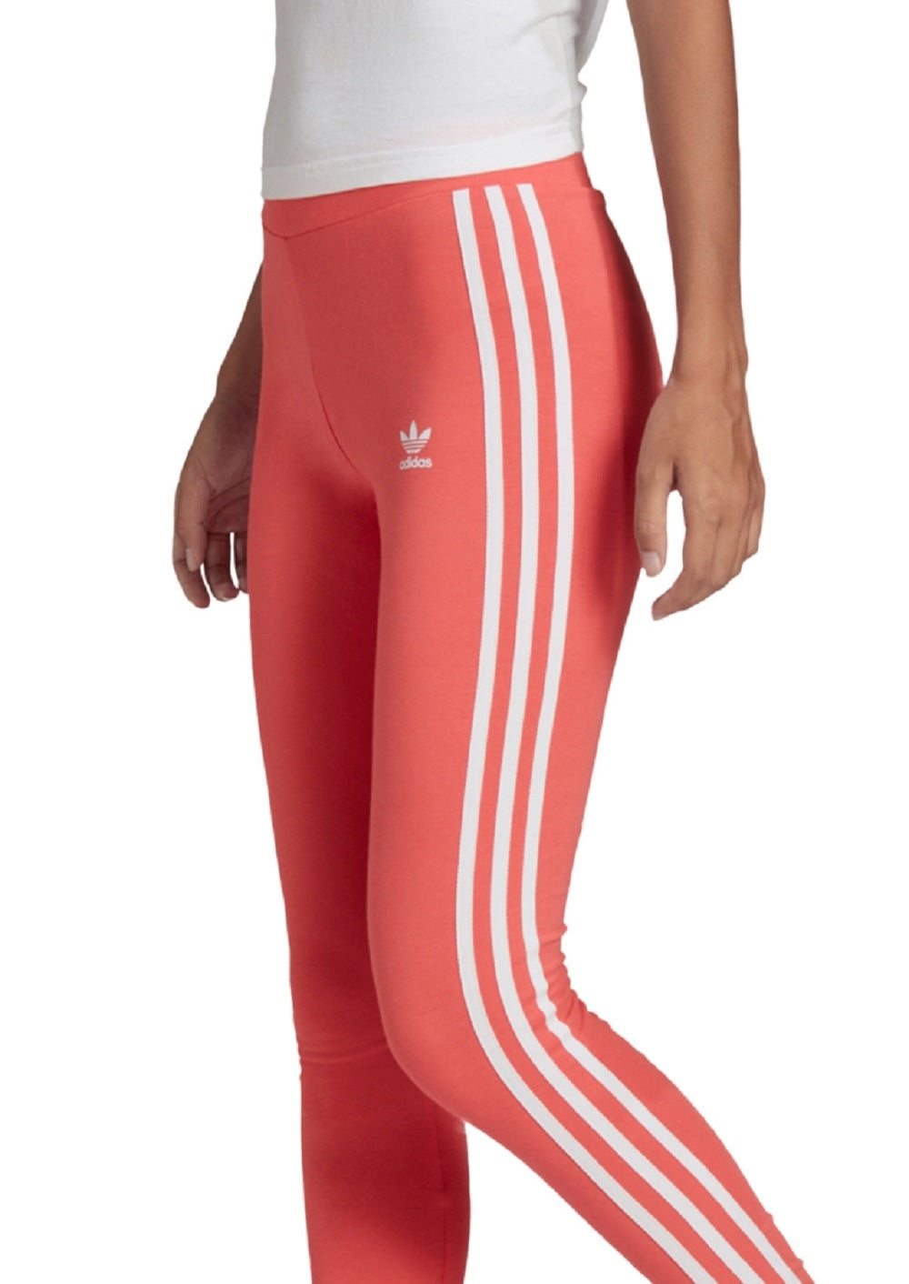 adidas Women's Classic 3 Stripes Tights Red Size Medium