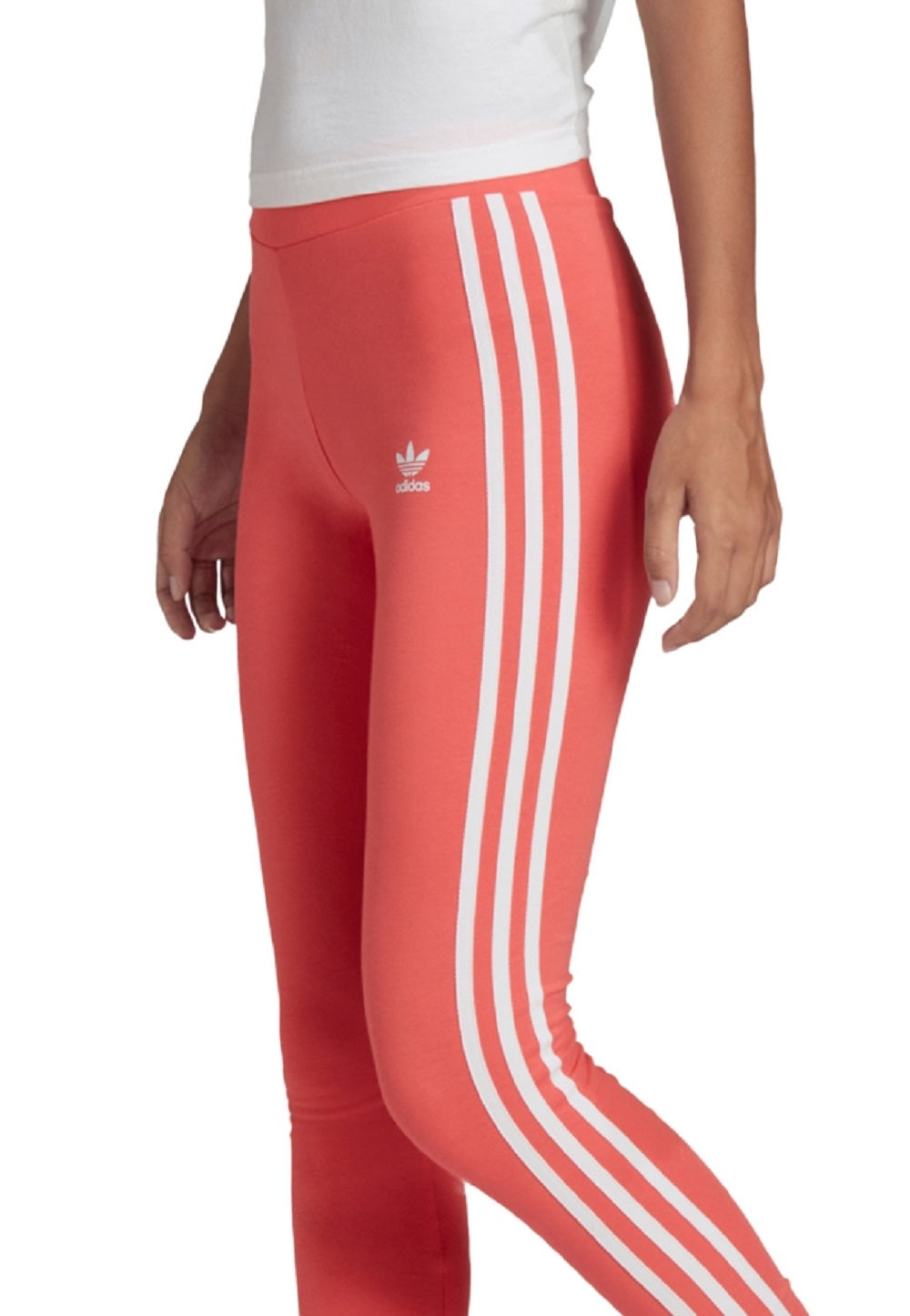 adidas Women's Classic 3 Stripes Tights Red Size X-Small