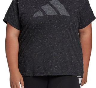adidas Women's Future Icons Winners 3.0 T-Shirt Black Size 1X