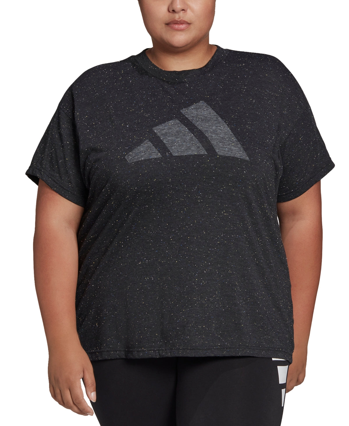 adidas Women's Future Icons Winners 3.0 T-Shirt Black Size 1X