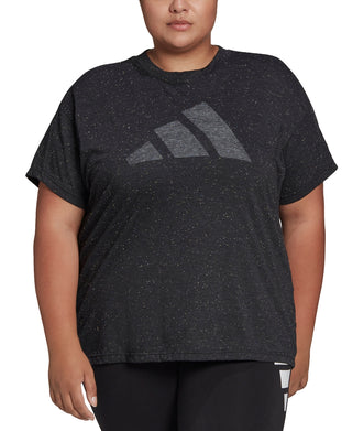 adidas Women's Future Icons Winners 3.0 T-Shirt Black Size 1X