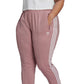 adidas Women's Mid Rise Slim Leg Pants Pink Size 3X
