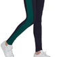 adidas Women's Colorblocked Leggings Blue Size Medium