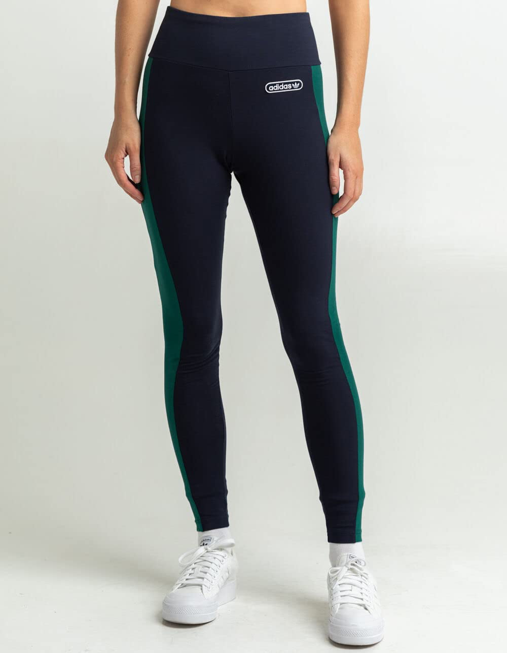 adidas Women's Colorblocked Leggings Blue Size X-Small