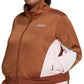 adidas Women's Colorblocked Zip Front Track Jacket Brown Size 3X
