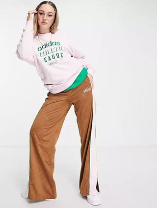 Adidas Women's Originals Retro Luxury Crewneck Sweatshirt Pink Size M