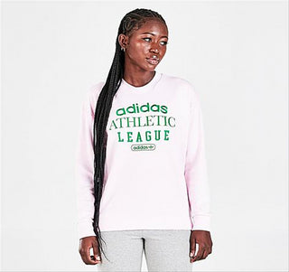 Adidas Women's Originals Retro Luxury Crewneck Sweatshirt Pink Size M