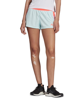 adidas Women's Colorblocked Training Shorts Blue Size Medium