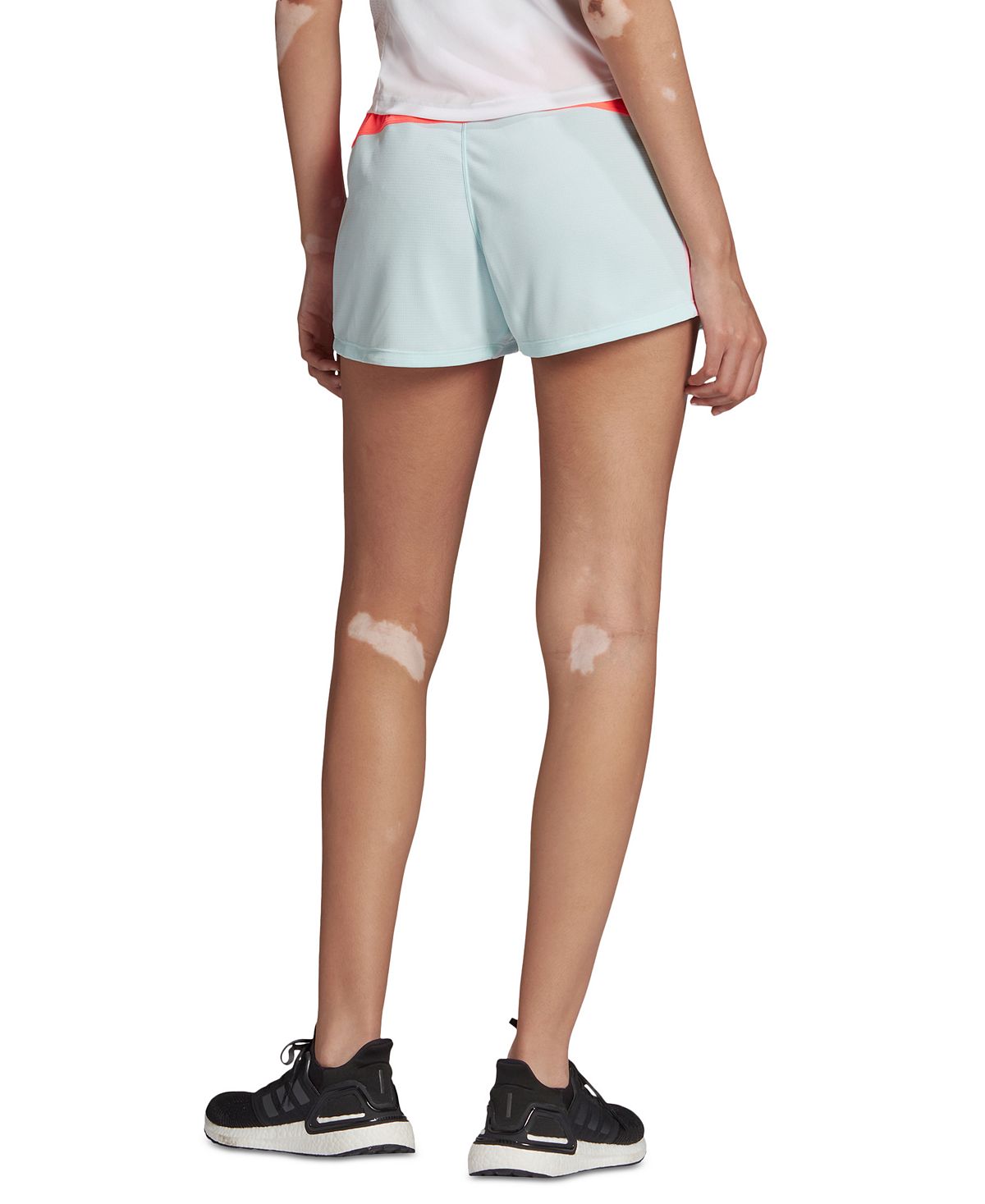 adidas Women's Colorblocked Training Shorts Blue Size Medium