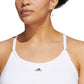 adidas Women's 3 Stripes X Back Sports Bra White