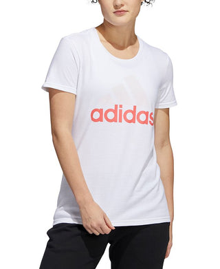 adidas Women's Badge Of Sport Logo Cotton T-Shirt White Size X-Small