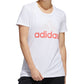 adidas Women's Badge Of Sport Logo Cotton T-Shirt White Size Large