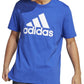 adidas Men's Badge Of Sport Logo T-Shirt Blue Size Large